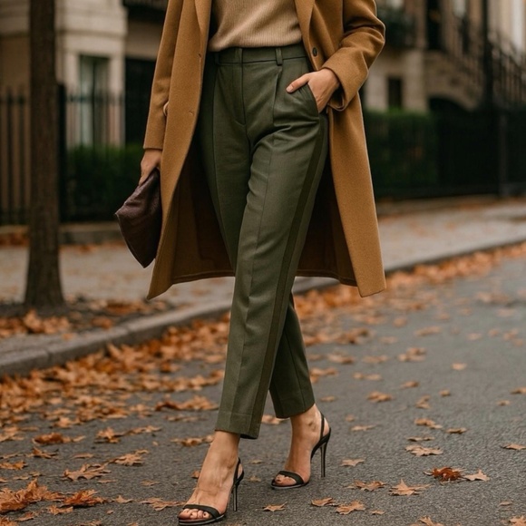 J. Crew x Mari Giudicelli Pleated Trouser in Wool Blend Size 12 - Picture 3 of 15